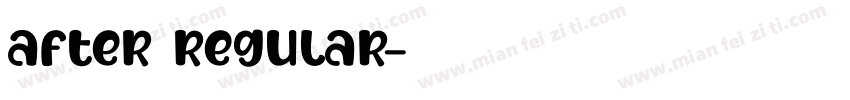 After Regular字体转换